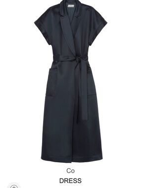 CO Los Angeles Navy Wrap Dress